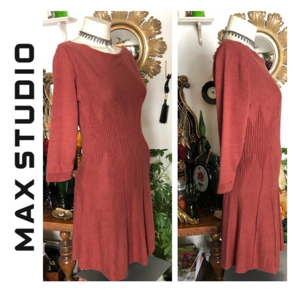 Pumpkin Sweater Dress - Picture 2 of 7